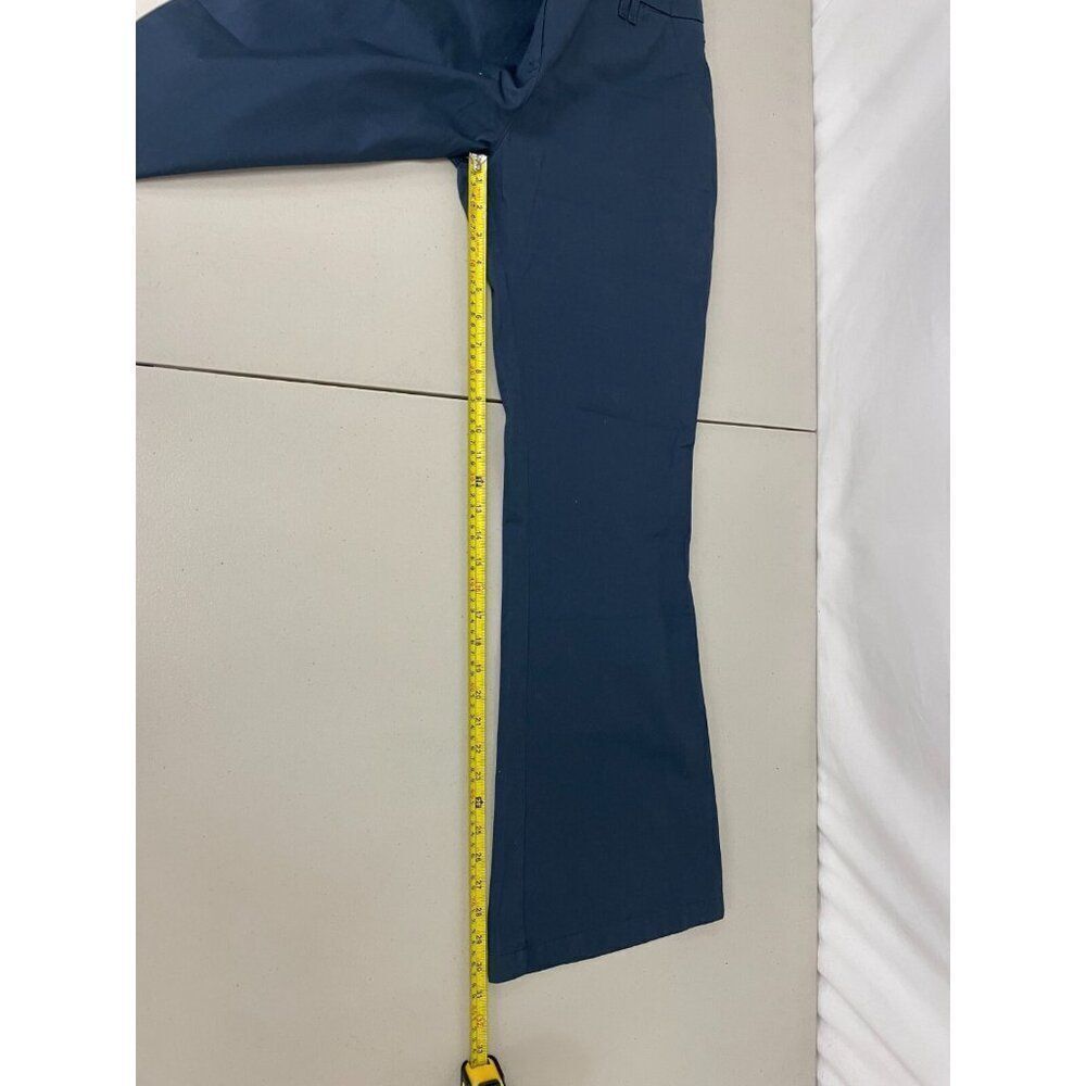 Boden Womens Pants chinos Blue UK 14 US 10 Bootcut Leg Stretch Flat Front NWT - Picture 14 of 16